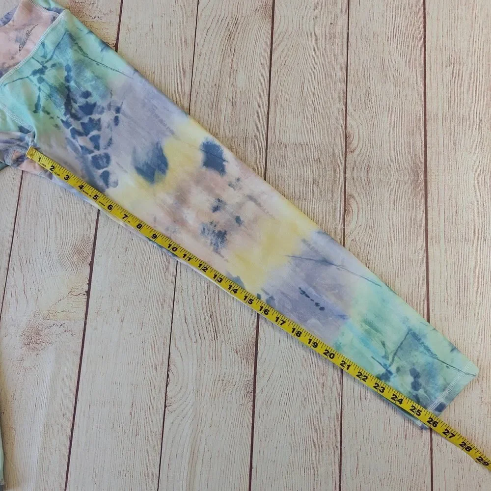 Eddie Bauer navy graphic tee & tie dye legging set sz L (14/16)